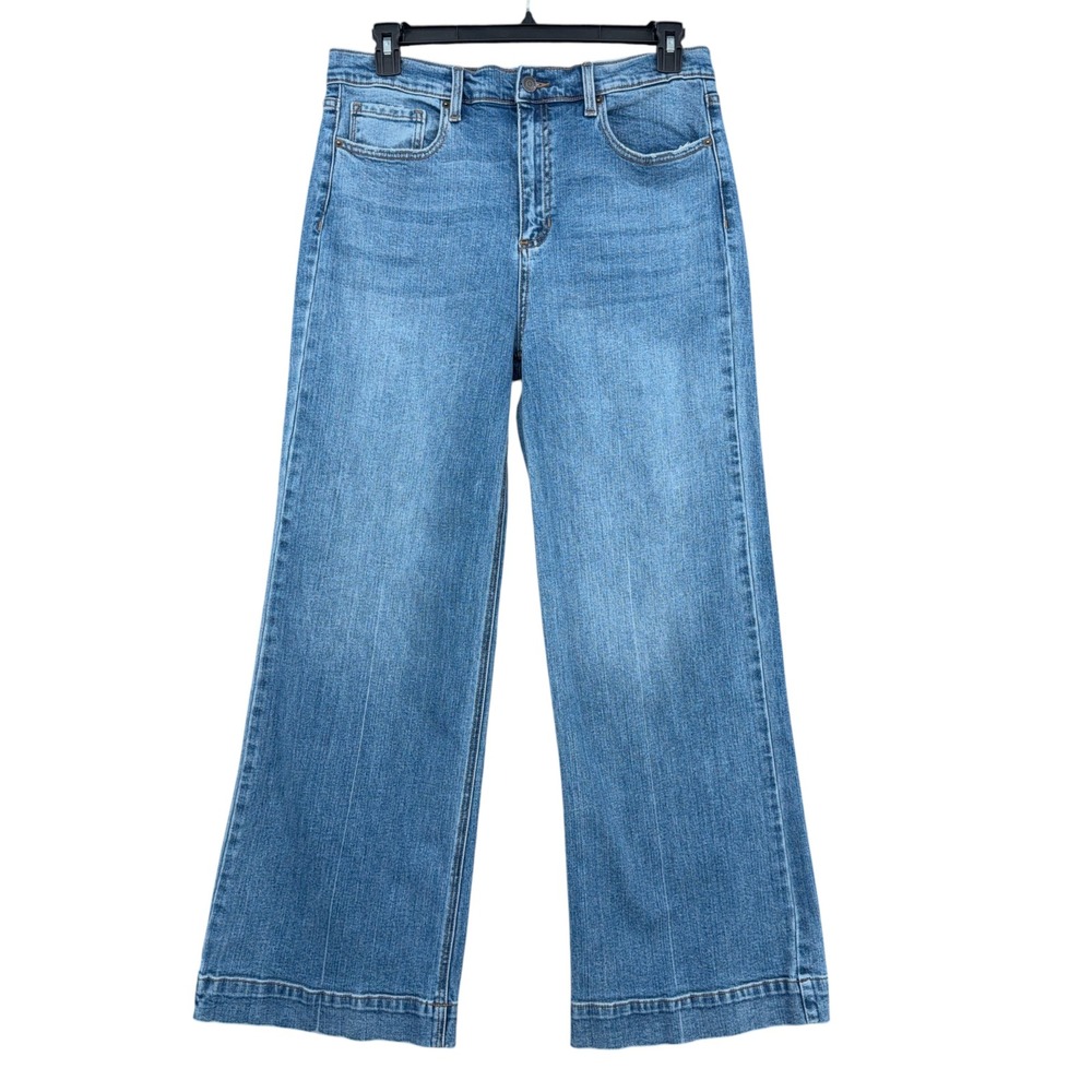 Sneak Peek Wide Leg Jeans Women 15/W32 Cotton Spandex Blue